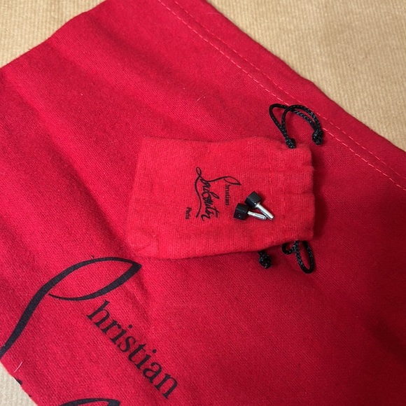 Christian Louboutin Mariniere Red Sole Patent Leather Cage 100mm Heels - Picture 10 of 14